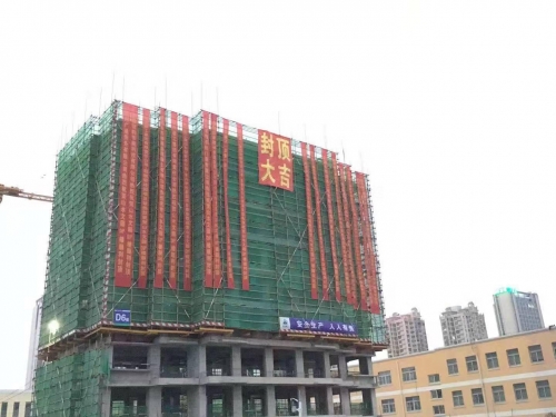 【一线投影】尊龙凯时人生就是博·中国集团安徽山水文园首栋楼主体结构顺利封顶